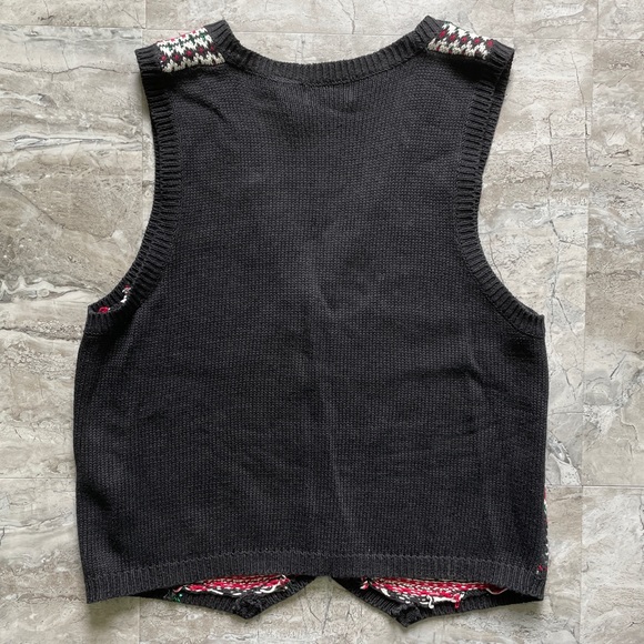 Vintage Erika Winter Snowman Snowflake Sweater Vest Holiday - Picture 3 of 5